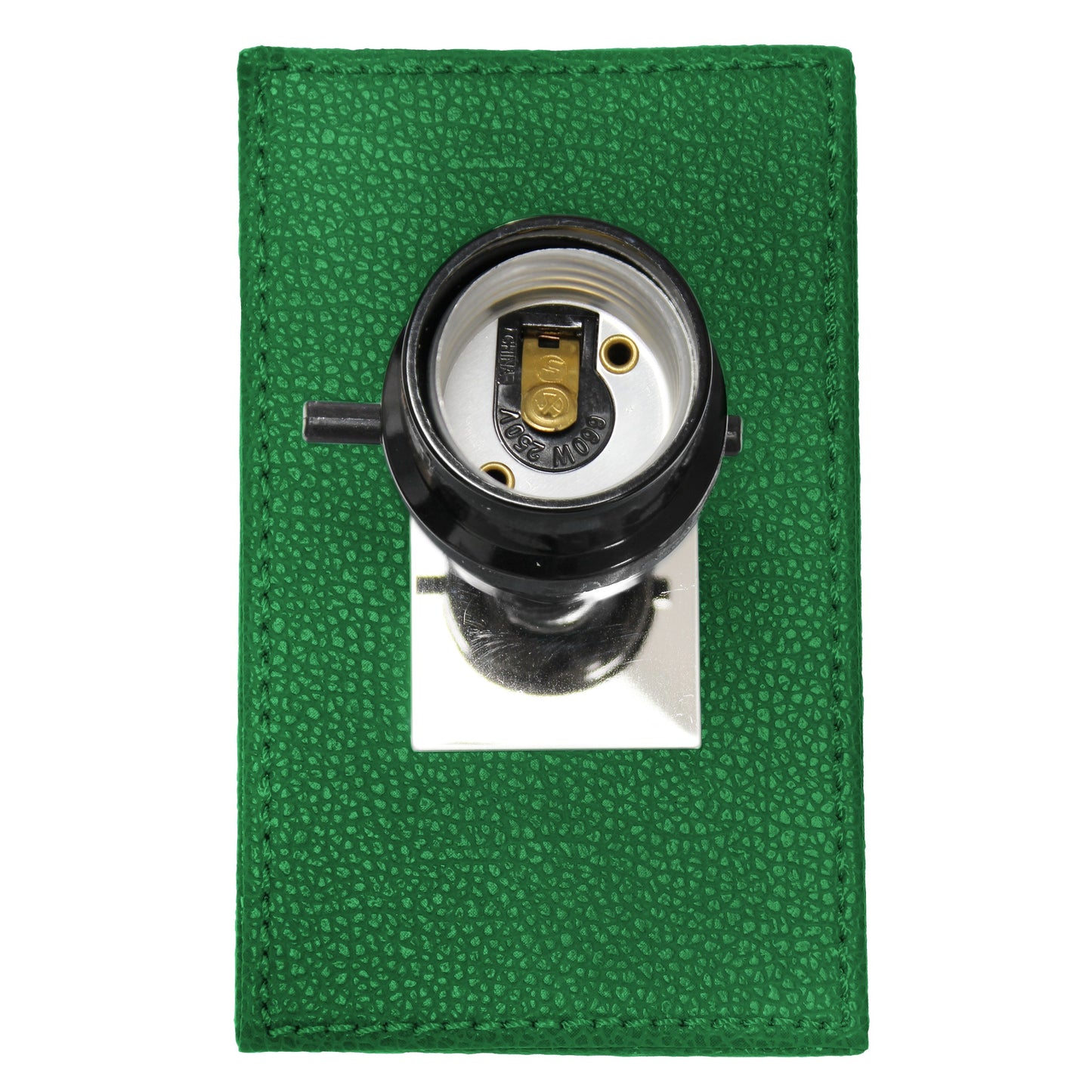 All The Rages Lalia Home Lexington 21" Green Leather Base Modern Home Bedside Table Lamp