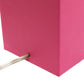 All The Rages Lalia Home Lexington 21" Hot Pink Leather Base Modern Home Bedside Table Lamp