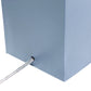 All The Rages Lalia Home Lexington 21" Periwinkle Leather Base Modern Home Bedside Table Lamp