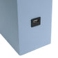 All The Rages Lalia Home Lexington 21" Periwinkle Leather Base Modern Home Décor Bedside Table Lamp With USB Charging Port
