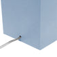 All The Rages Lalia Home Lexington 21" Periwinkle Leather Base Modern Home Décor Bedside Table Lamp With USB Charging Port