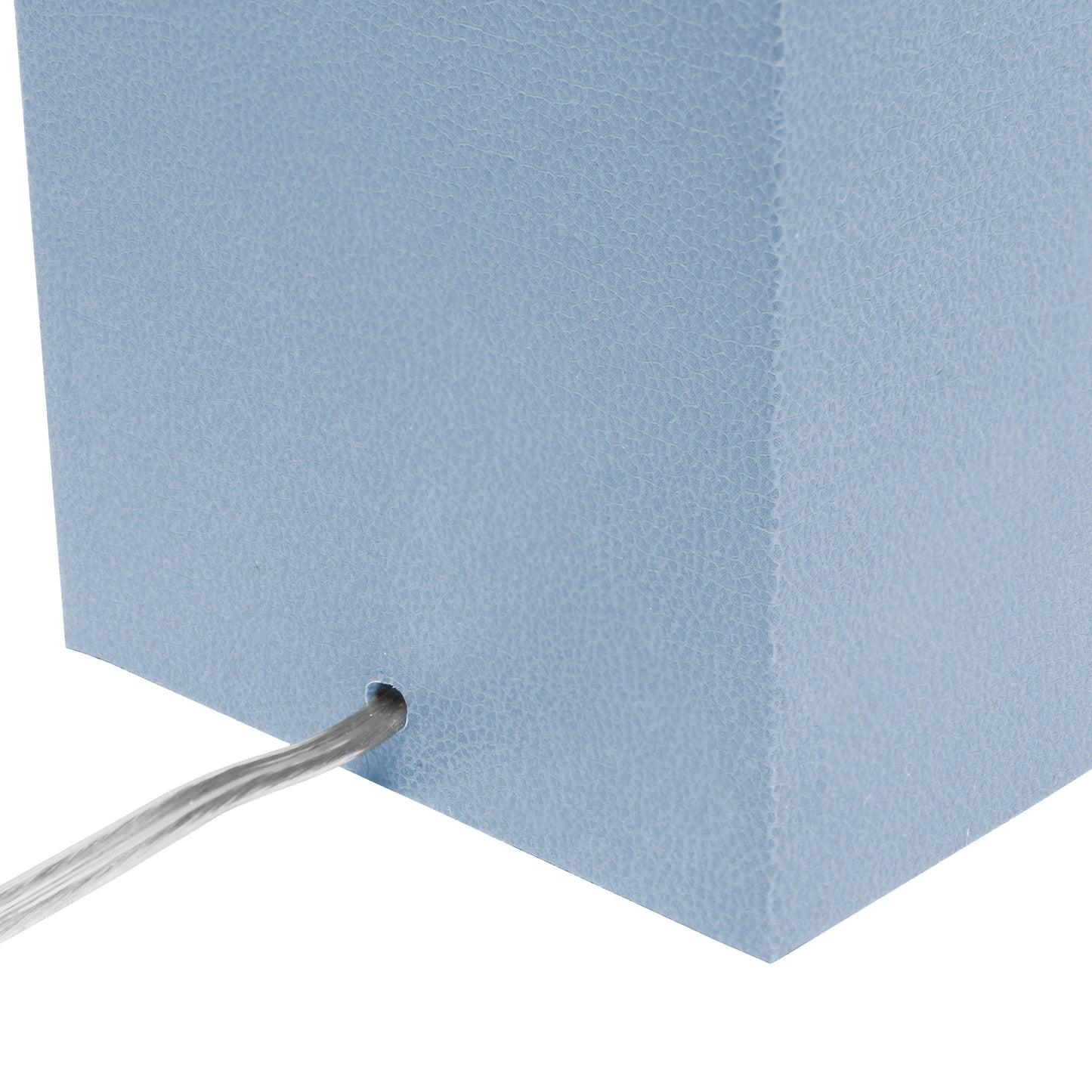 All The Rages Lalia Home Lexington 21" Periwinkle Leather Base Modern Home Décor Bedside Table Lamp With USB Charging Port