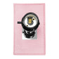 All The Rages Lalia Home Lexington 21" Pink Leather Base Modern Home Bedside Table Lamp