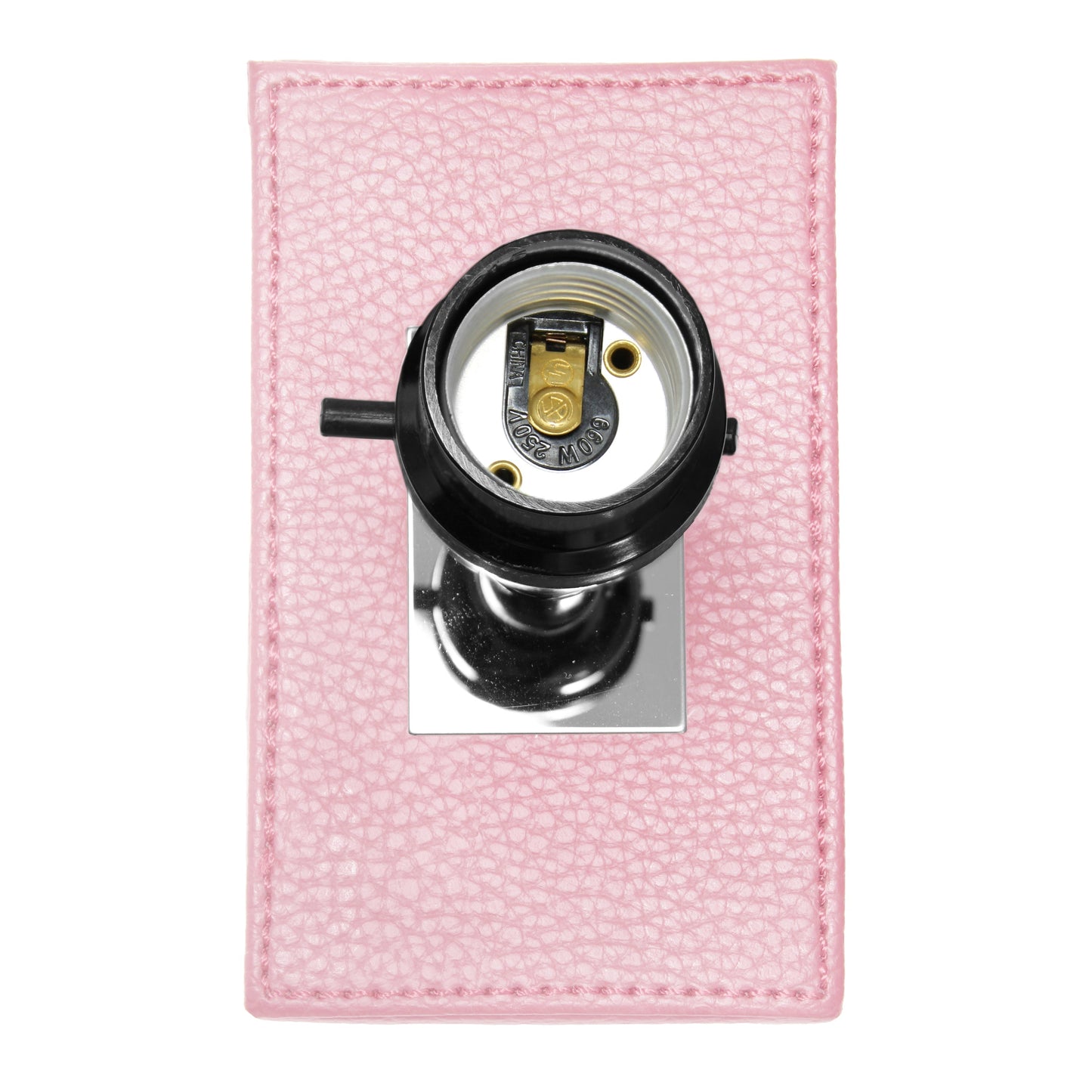 All The Rages Lalia Home Lexington 21" Pink Leather Base Modern Home Bedside Table Lamp