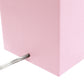 All The Rages Lalia Home Lexington 21" Pink Leather Base Modern Home Décor Bedside Table Lamp With USB Charging Port