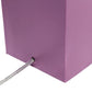 All The Rages Lalia Home Lexington 21" Purple Leather Base Modern Home Décor Bedside Table Lamp With USB Charging Port