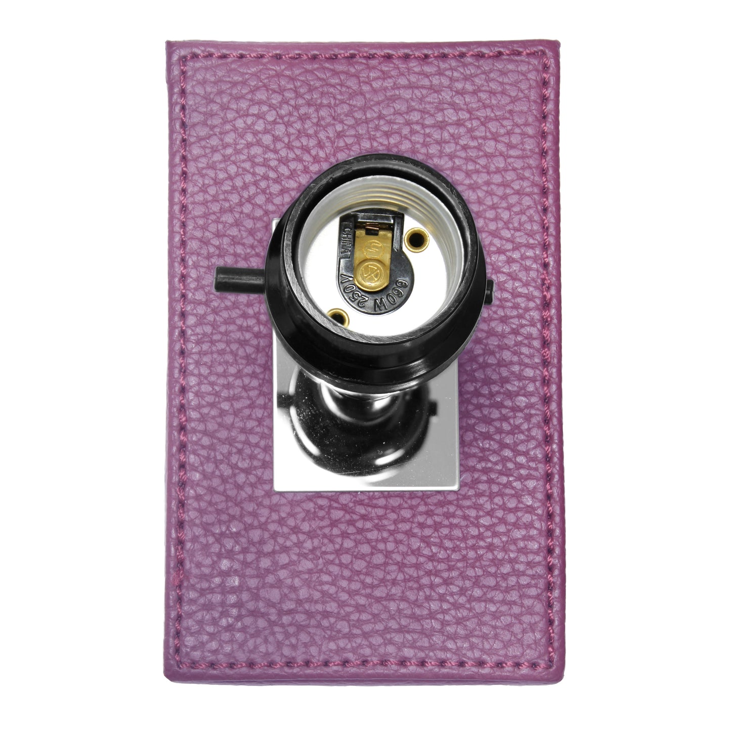 All The Rages Lalia Home Lexington 21" Purple Leather Base Modern Home Décor Bedside Table Lamp With USB Charging Port