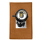 All The Rages Lalia Home Lexington 21" Tan Leather Base Modern Home Bedside Table Lamp