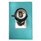 All The Rages Lalia Home Lexington 21" Teal Leather Base Modern Home Décor Bedside Table Lamp With USB Charging Port