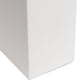 All The Rages Lalia Home Lexington 21" White Leather Base Modern Home Bedside Table Lamp