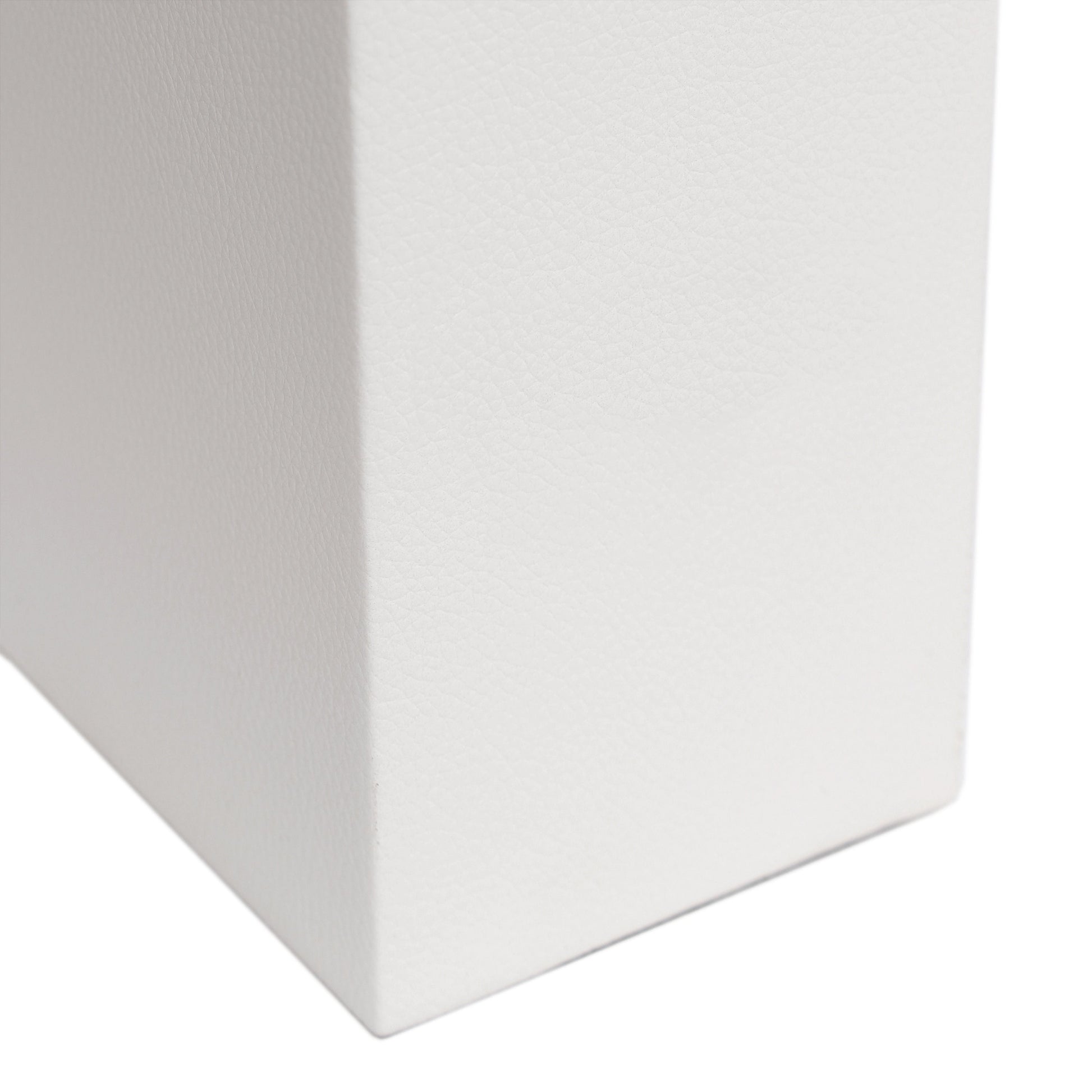 All The Rages Lalia Home Lexington 21" White Leather Base Modern Home Bedside Table Lamp
