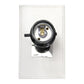All The Rages Lalia Home Lexington 21" White Leather Base Modern Home Bedside Table Lamp