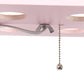 All The Rages Lalia Home Light Pink Column Shelf Floor Lamp With A Linen Shade