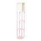 All The Rages Lalia Home Light Pink Column Shelf Floor Lamp With A Linen Shade