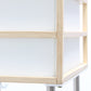 All The Rages Lalia Home Light Wood Metal Etagere Floor Lamp With Storage Shelves & Linen Shade