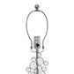 All The Rages Lalia Home Lumiluxxe 26" Tall Contemporary Crystal Glitz & Chrome Glam Table Lamp With White Fabric Rectangular Shade