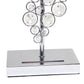 All The Rages Lalia Home Lumiluxxe 26" Tall Contemporary Crystal Glitz & Chrome Glam Table Lamp With White Fabric Rectangular Shade
