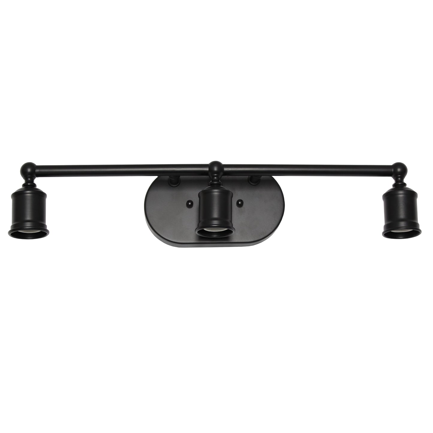 All The Rages Lalia Home Matte Black 3-Light Industrial Metal Vanity Light