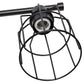 All The Rages Lalia Home Matte Black 3-Light Industrial Wired Vanity Light