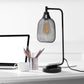 All The Rages Lalia Home Matte Black Industrial Mesh Table Lamp