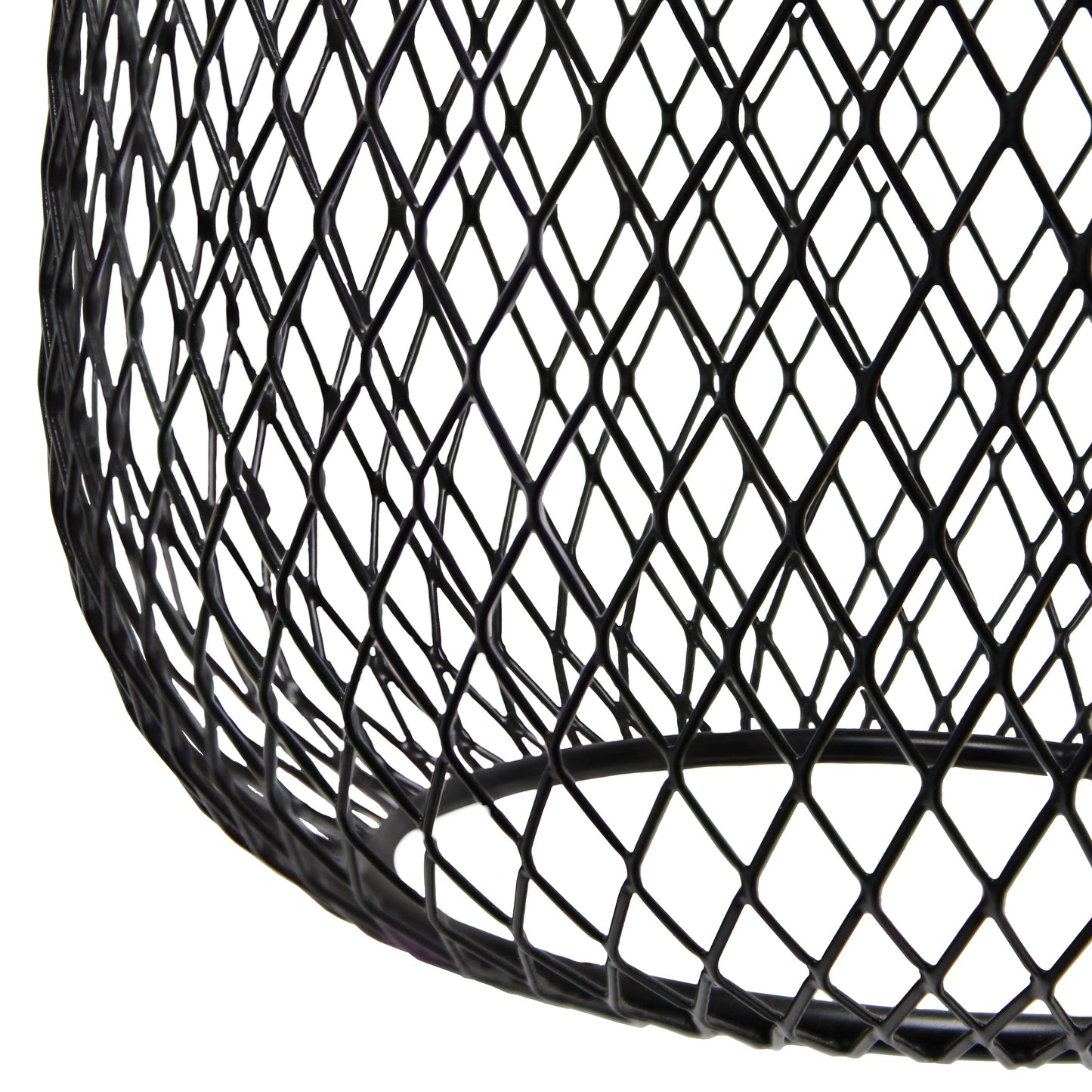 All The Rages Lalia Home Matte Black Industrial Mesh Table Lamp