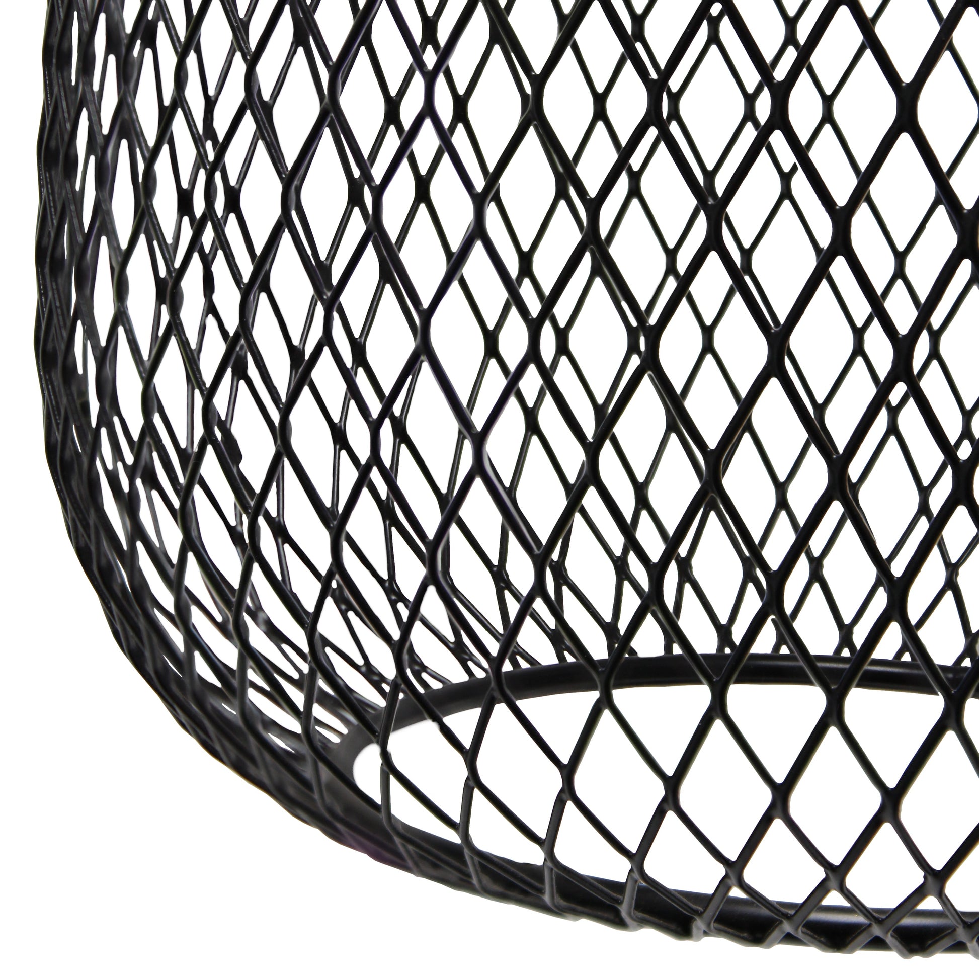 All The Rages Lalia Home Matte Black Industrial Mesh Table Lamp