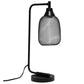 All The Rages Lalia Home Matte Black Industrial Mesh Table Lamp