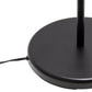 All The Rages Lalia Home Matte Black Swing Arm Floor Lamp With Clear Glass Cylindrical Shade