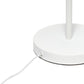 All The Rages Lalia Home Matte White Beacon Table Lamp With Clear Glass Shade
