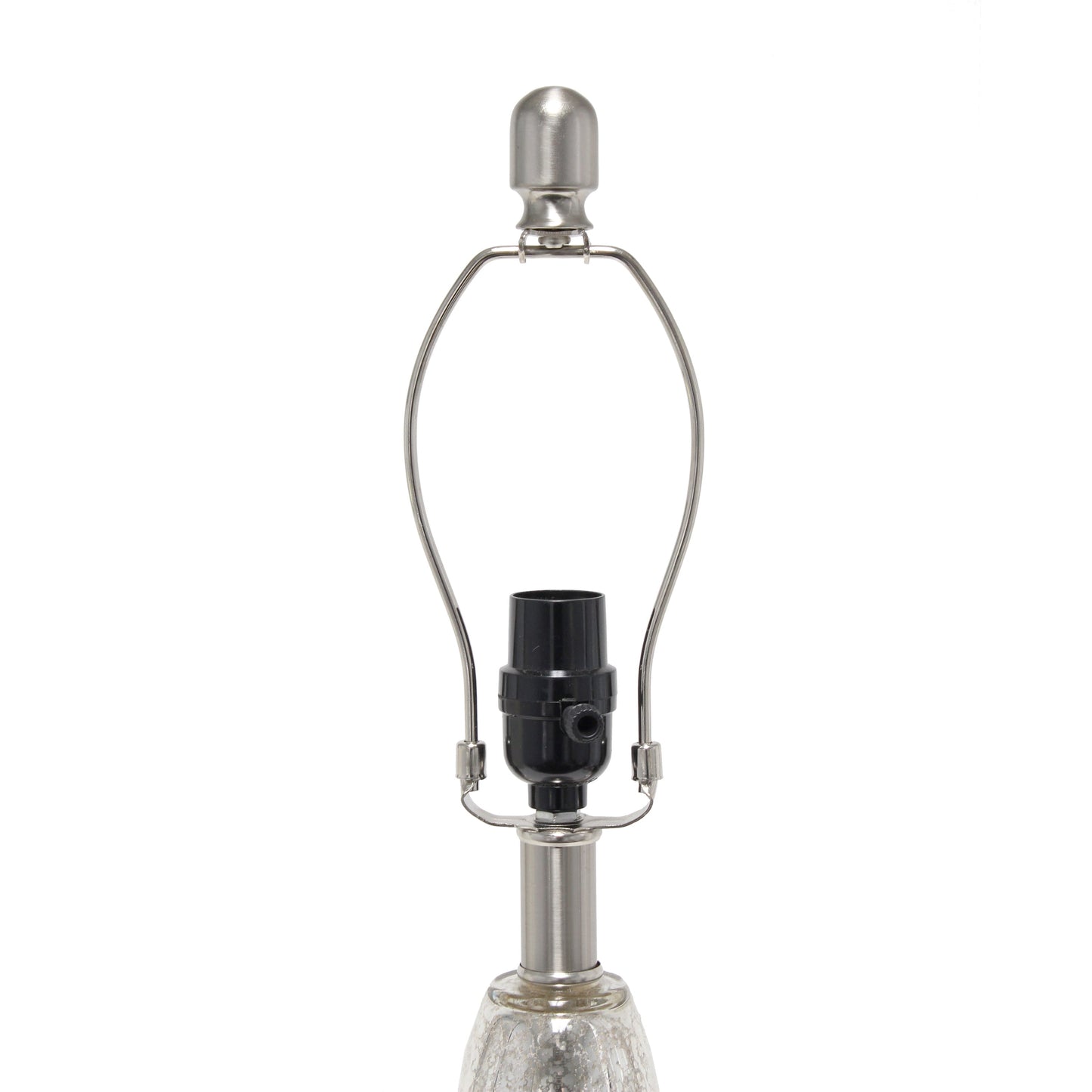 All The Rages Lalia Home Mercury Glass Dollop Table Lamp With White Fabric Shade