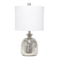 All The Rages Lalia Home Mercury Hammered Glass Jar Table Lamp With White Linen Shade