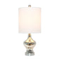 All The Rages Lalia Home Mercury Paseo Table Lamp With White Fabric Shade