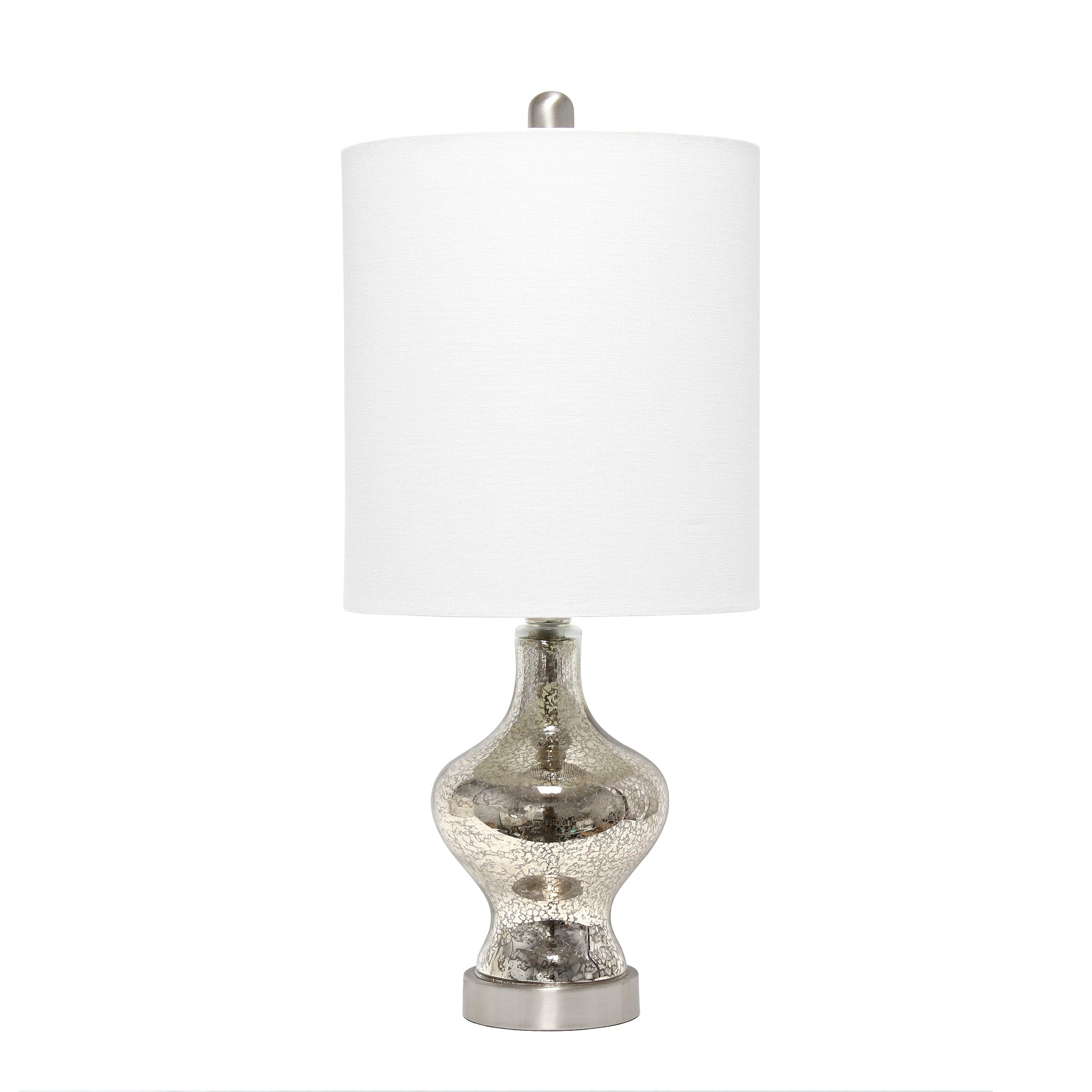 All The Rages Lalia Home Mercury Paseo Table Lamp With White Fabric Shade