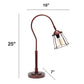 All The Rages Lalia Home Red Bronze Table Lamp With Rustic Caged Shade