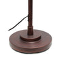 All The Rages Lalia Home Red Bronze Vintage Arched 1-Light Floor Lamp With Iron Mesh Shade