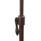 All The Rages Lalia Home Red Bronze Vintage Arched 1-Light Floor Lamp With Iron Mesh Shade