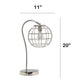 All The Rages Lalia Home Rose Gold Arched Metal Cage Table Lamp