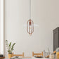All The Rages Lalia Home Rose Gold Elongated Metal Pendant Light