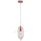 All The Rages Lalia Home Rose Gold Elongated Metal Pendant Light