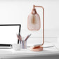 All The Rages Lalia Home Rose Gold Industrial Mesh Table Lamp