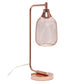 All The Rages Lalia Home Rose Gold Industrial Mesh Table Lamp