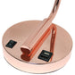 All The Rages Lalia Home Rose Gold Iron Table Lamp With USB Port & Glass Shade