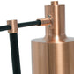 All The Rages Lalia Home Rose Gold Mid Century Modern Metal Table Lamp