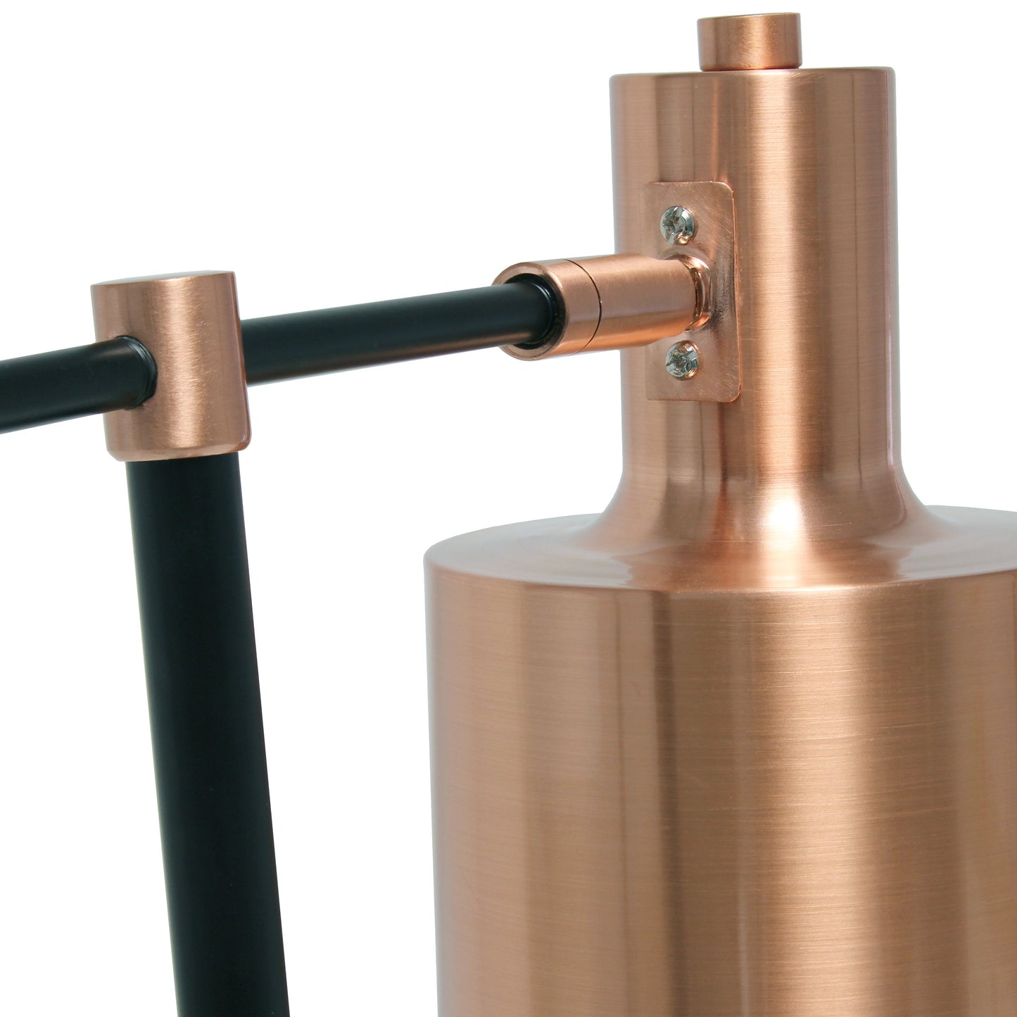 All The Rages Lalia Home Rose Gold Mid Century Modern Metal Table Lamp