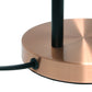 All The Rages Lalia Home Rose Gold Mid Century Modern Metal Table Lamp