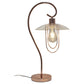 All The Rages Lalia Home Rose Gold Modern Metal Scroll Table Lamp