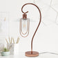 All The Rages Lalia Home Rose Gold Modern Metal Scroll Table Lamp