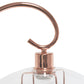 All The Rages Lalia Home Rose Gold Modern Metal Scroll Table Lamp