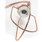 All The Rages Lalia Home Rose Gold Modern Metal Scroll Table Lamp