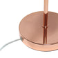 All The Rages Lalia Home Rose Gold Modern Metal Scroll Table Lamp